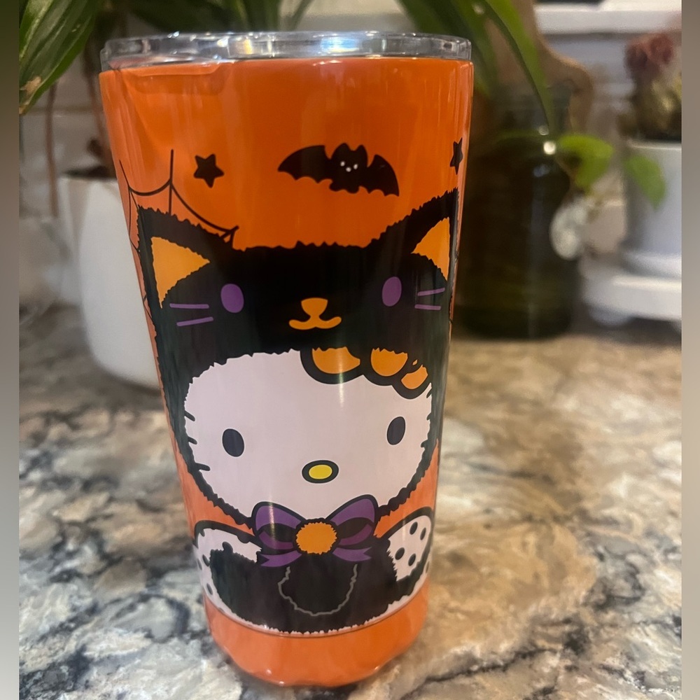 Hello Kitty Stainless Steel Halloween Coffee/Drink Tumbler